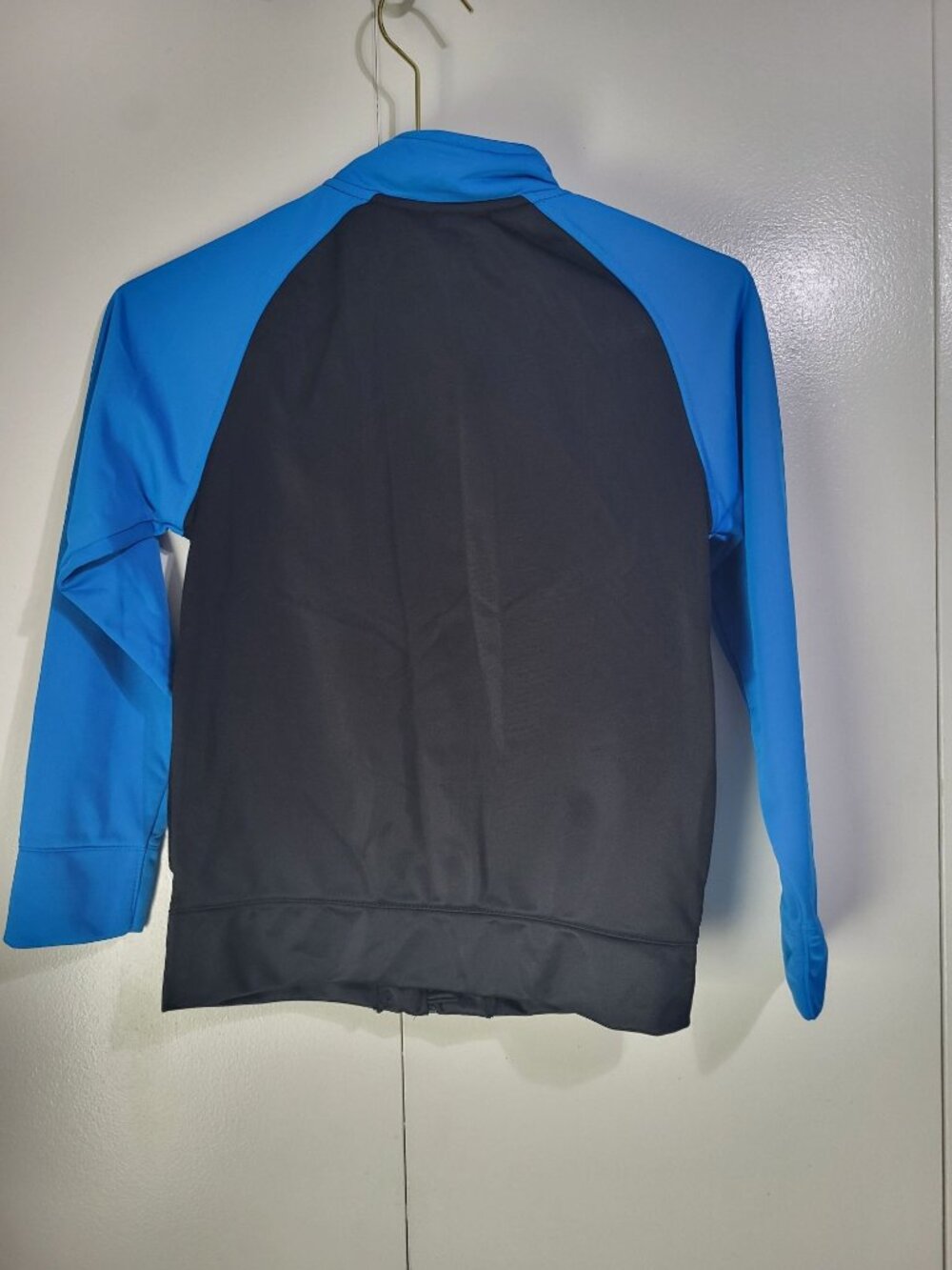 Boys Under Armour Track Jacket Blue Black Full Zip Youth Kids Size 7 - Picture 2 of 6
